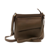 Genuine Leather Crossbody Purse - Multi