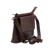 Genuine Leather Crossbody Purse - Multi