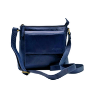 Genuine Leather Crossbody Purse - Multi