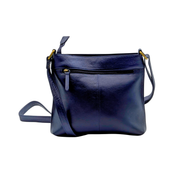 Genuine Leather Crossbody Purse - Multi