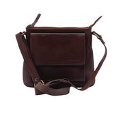 Genuine Leather Crossbody Purse - Multi