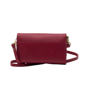 Genuine Leather Crossbody Purse and Wallet - Dual Tone