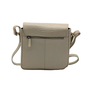 Genuine Leather Crossbody Purse Croco - Multi