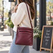 Genuine Leather Crossbody Purse Style - (Multi)