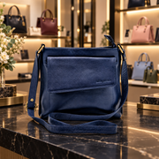Genuine Leather Crossbody Purse - Multi