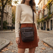 Genuine Leather Crossbody Purse Style (Multi)
