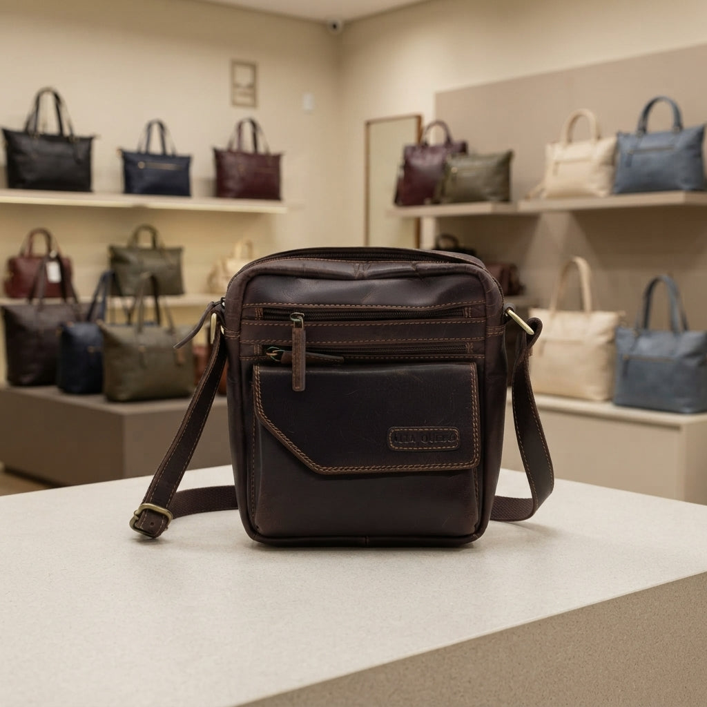 Genuine Leather Crossbody Purse Style (Multi)