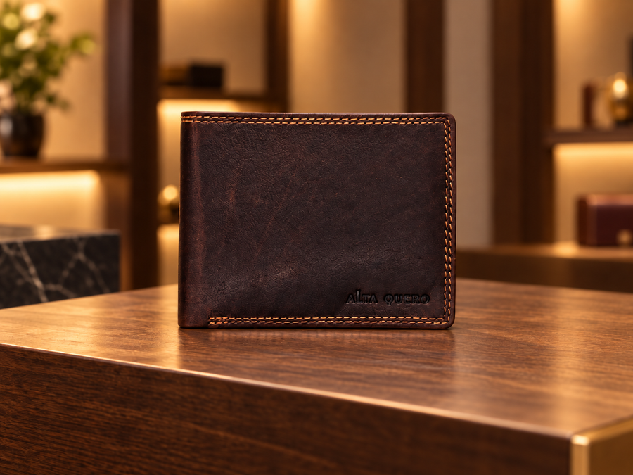 Genuine Leather Men's Wallet RFID – Brown (Multi)
