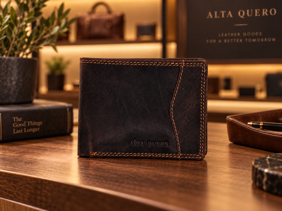 Genuine Leather Men's Wallet RFID – Brown (Multi)