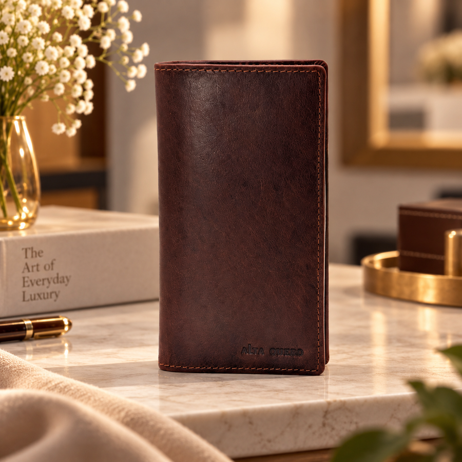 Genuine Ladies Leather Wallet RFID – Brown