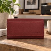 Genuine Women's Leather RFID Wallet - Multi