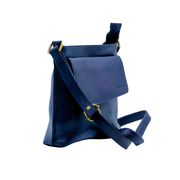 Genuine Leather Crossbody Purse - Multi