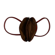 Genuine Leather Top-Handle Bag Hand-Painted