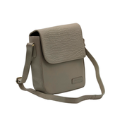 Genuine Leather Crossbody Purse Croco - Multi