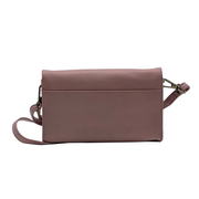 Genuine Leather Crossbody Purse and Wallet - Dual Tone