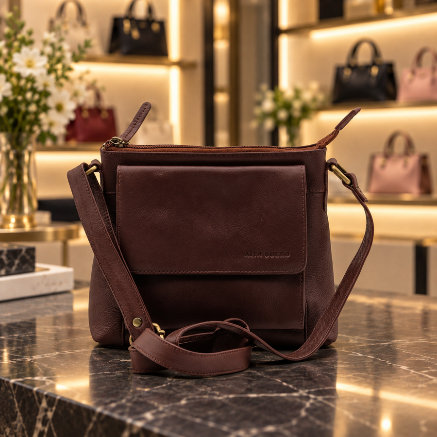 Genuine Leather Crossbody Purse – Multi
