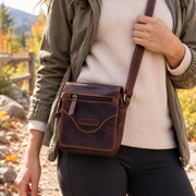 Genuine Leather Crossbody Purse Style - Multi