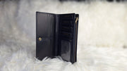 Genuine Leather Women's RFID Wallet - Blue