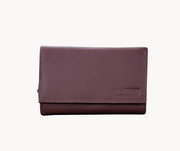 Genuine Leather Women's RFID Wallet - Cognac