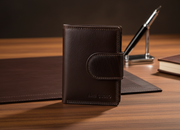 Genuine Leather RFID Wallet - Brown