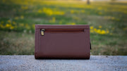Genuine Leather Women's RFID Wallet - Cognac