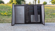 Genuine Leather Women's Wallet - Black and Brown