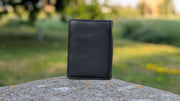 Genuine Leather Women's Wallet - Black and Brown