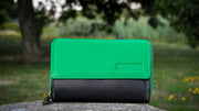 Genuine Leather Women's RFID Wallet - Black