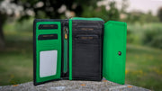 Genuine Leather Women's RFID Wallet - Black