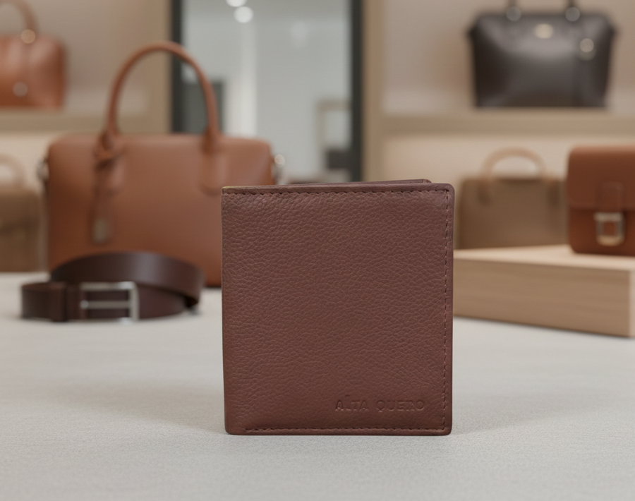 Genuine Leather Men's Wallet RFID – Brown