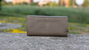 Genuine Leather Women's RFID Wallet - Taupe