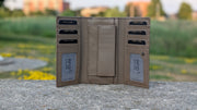 Genuine Leather Women's RFID Wallet - Taupe